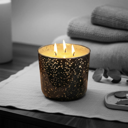 Scented Soy Candle - 16 oz - Rose Gold or Smoky Gray/Black