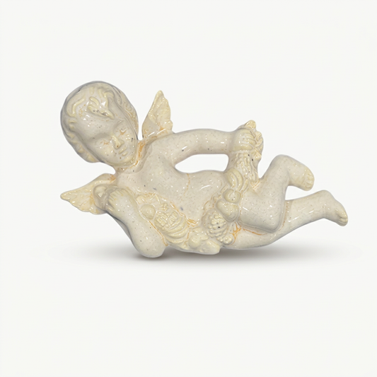 Cherub on soft white